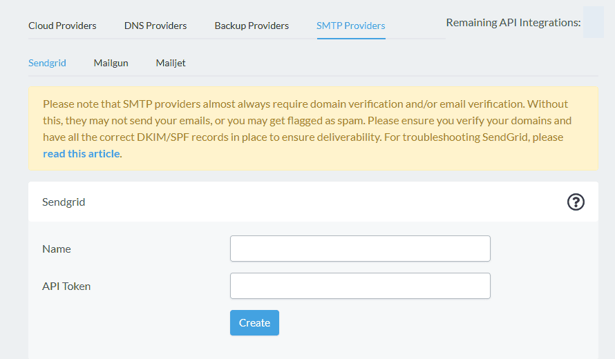 Gridpane: Setting Up Email Delivery Gridpane Sendgrid