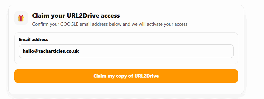 URL2Drive - Google Sheet claim url2drive access