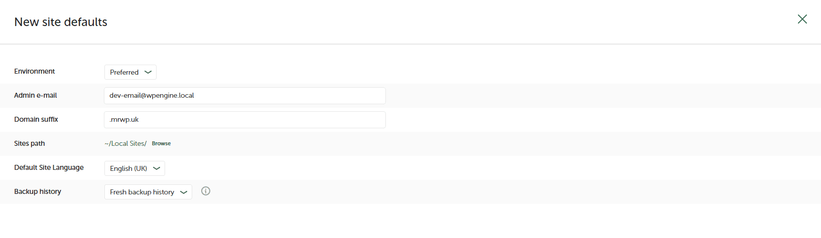 new site defaults local article
